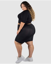 B Free Intimate Apparel - Plus Size High Waisted Long Biker Shorts