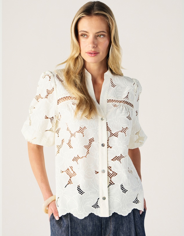 MOS The Label - Whisper Embroidery Blouse