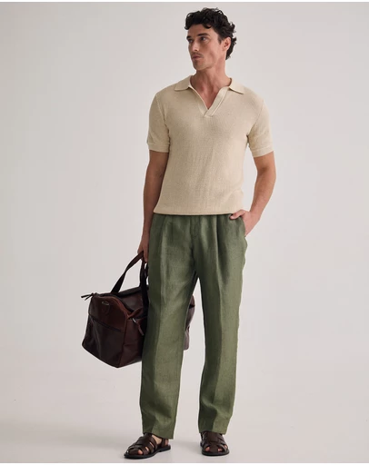 Oxford - Huck Lined Knitted Polo