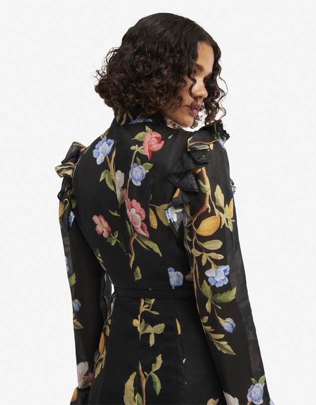 LEO LIN - Katrina Butterfly Sleeve Midi Dress
