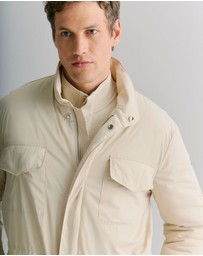 Trenery - Longline Technical Field Jacket in Fawn