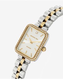 Michael Hill - Women's 0.20 Carat TW Diamond Bezel Watch in Gold Tone Stainless Steel