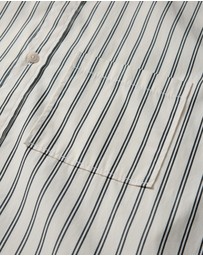 Calibre - Relaxed Cotton Striped Shirt Black Stripe