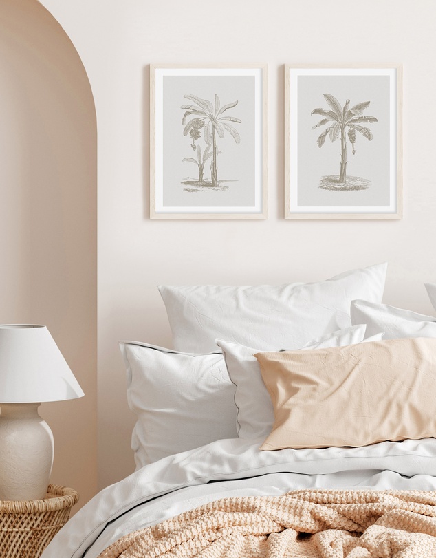Olive et Oriel - Vintage Palm II Art Print