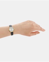 DKNY - Essentials Gold 28mm Silver Dial Womens Watch + Gold Bracelet