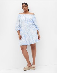 City Chic - Lorelai Print Dress
