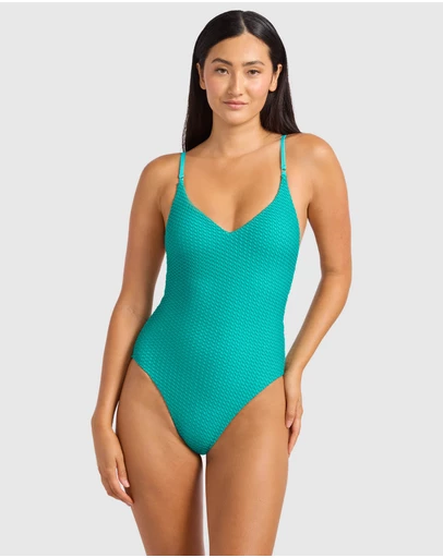 Seafolly - High Tide V Neck One Piece Swimsuit
