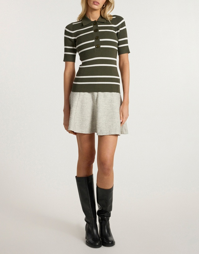 Marcs - Leila Stripe Knit Polo