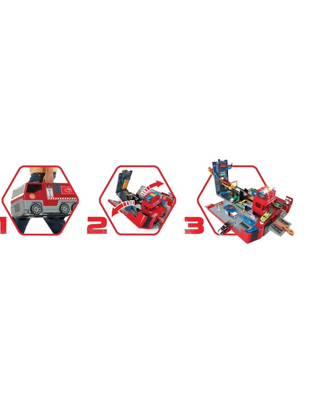 Rallye - Folding Fire Truck Playset