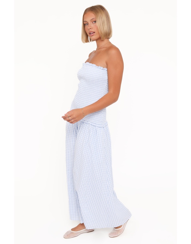 Petal & Pup - Parkway Maxi Dress - Blue Gingham