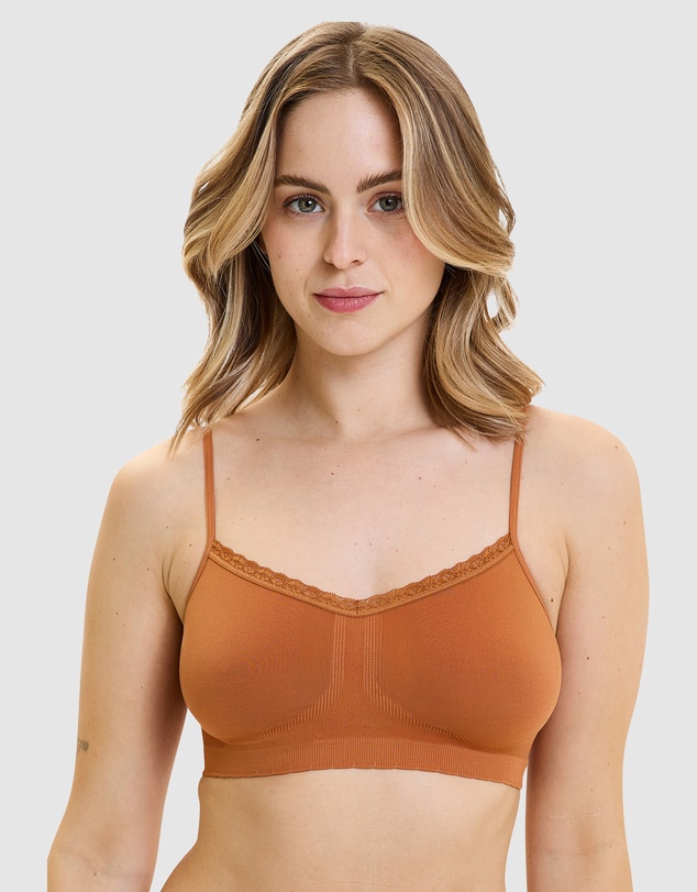 Billet Doux - Zen Attitude Crop Top Style Wirefree Bralette - 2 Pack