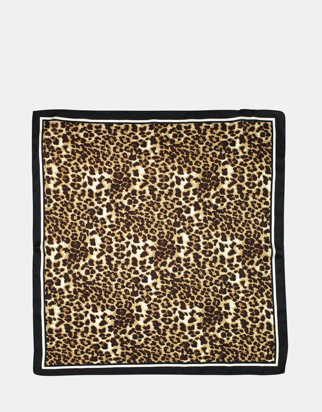 Morgan & Taylor - Veronica Hair Scarf in Leopard Print Brown