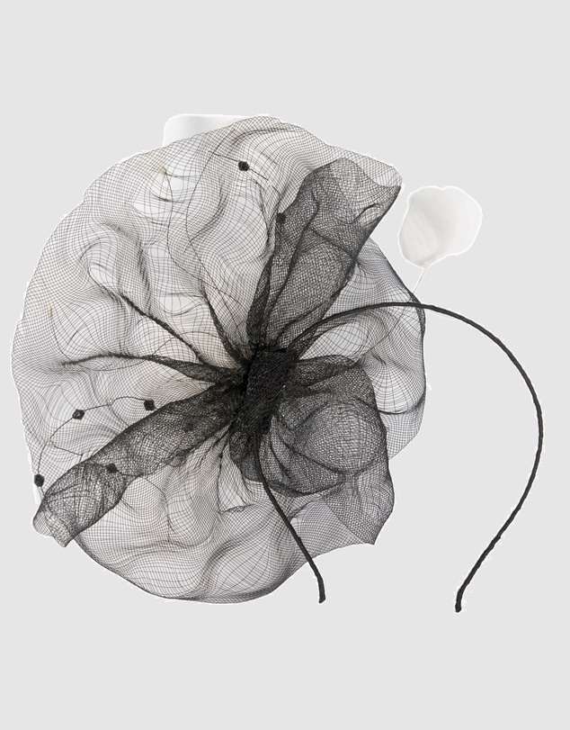 Max Alexander - Black White Racing Fascinator