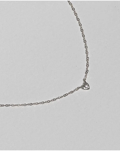 SAINT VALENTINE - Mini Heart Necklace - Silver