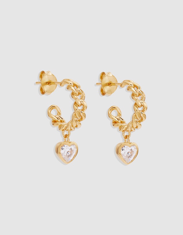 By Charlotte - Radiant Heart Curb Hoops
