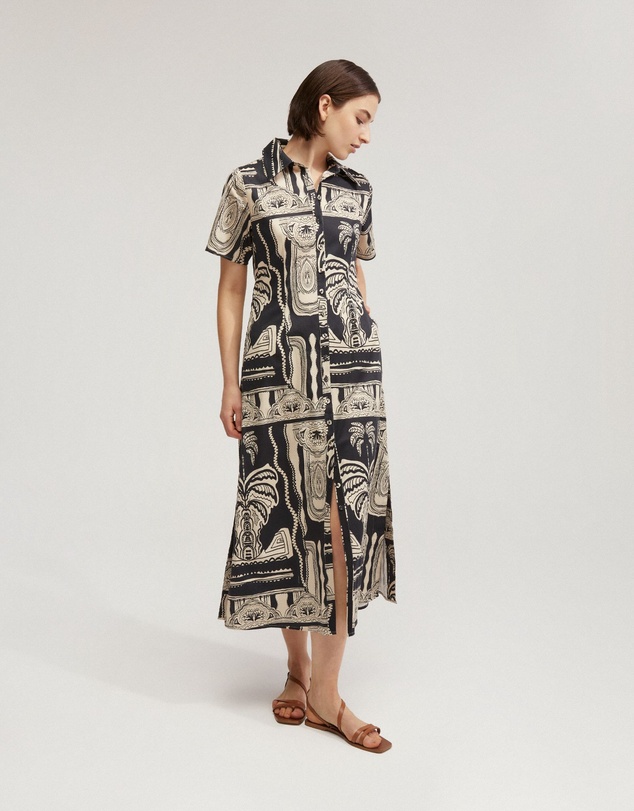 Oxford - Jasmine Printed Shirt Dress