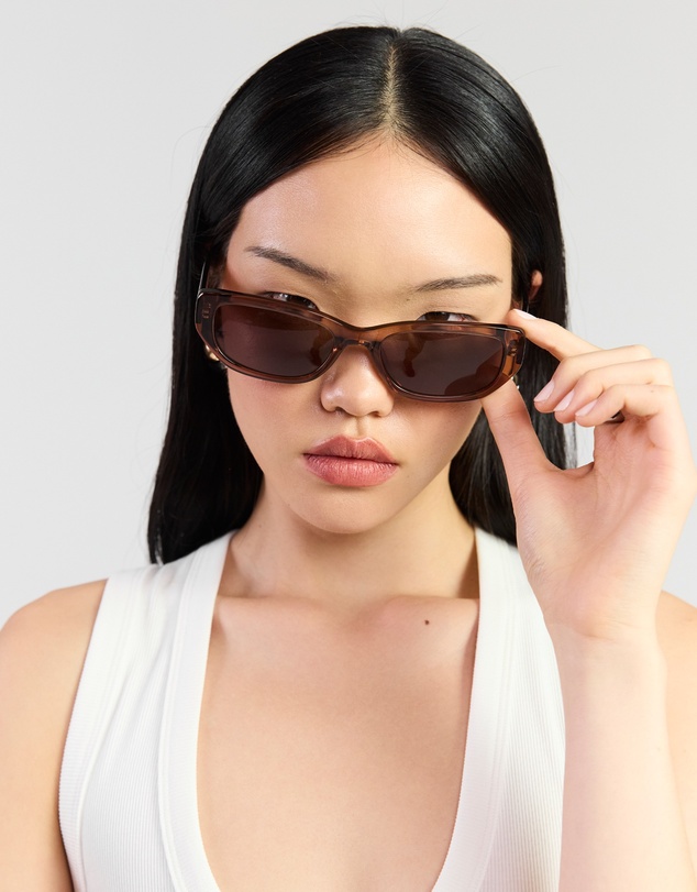 SABEN - Rory Sunglasses Sheer Brown