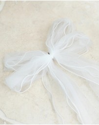 Esther & Co - Danna Hair Bow - Cream