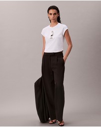Calvin Klein - Kate Moss Graphic Baby Tee