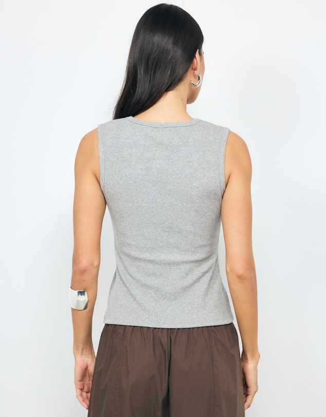 AERE - Cotton V Neck Tank