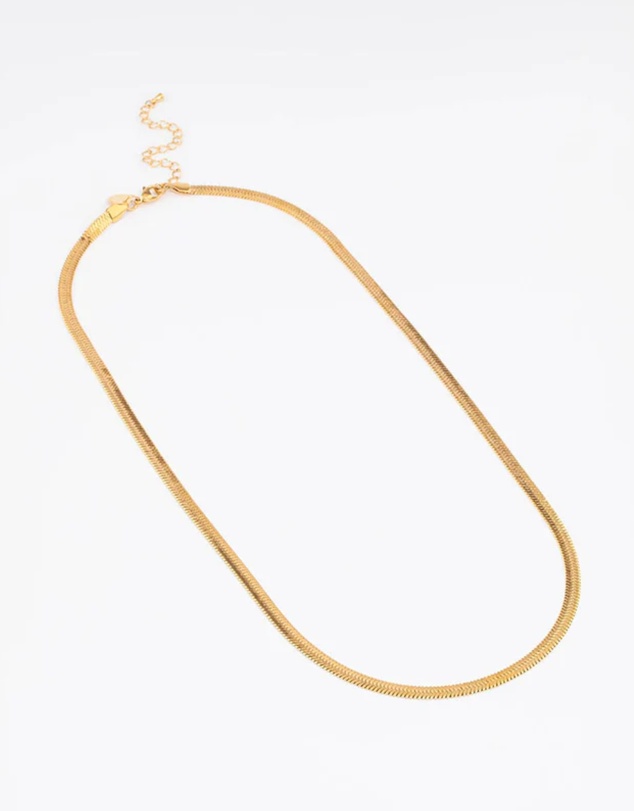 Lovisa - Waterproof Gold Plated Stainless Steel Snake Chain Necklace