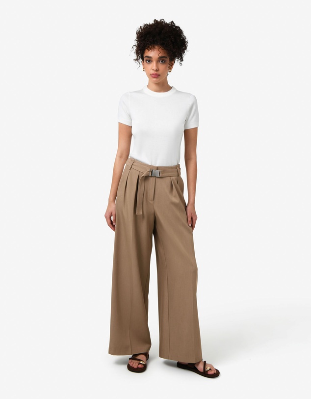 Forcast - Rowan Belted Contrast Pants