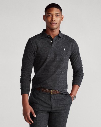 Long Sleeve Knit Polo