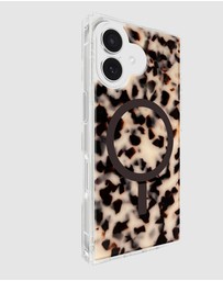 Flaunt - Flaunt Square Blonde Tortoise Shell MagSafe Case for iPhone 17