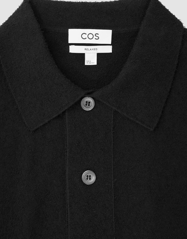 COS - Dougal Relaxed Textured Knit Cotton Overshirt