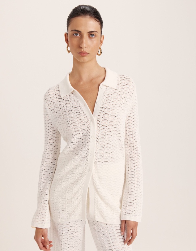 SABA - Prue Cotton Crochet Shirt