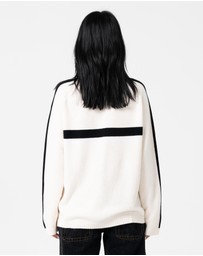 Rusty - White Lines Crew Neck Knit
