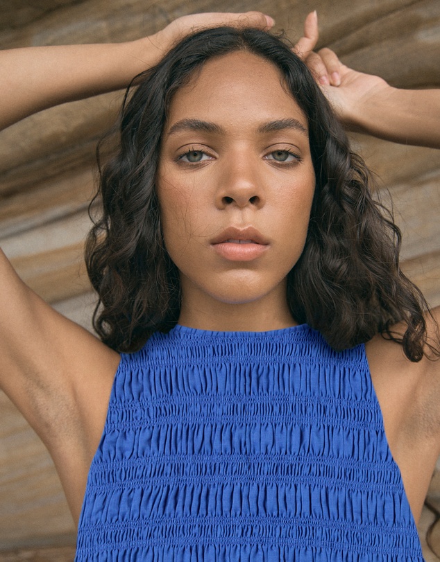 FRIEND of AUDREY - Lily Shirred Mini Dress