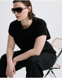 M.N.G - Short-Sleeved Cotton T-Shirt