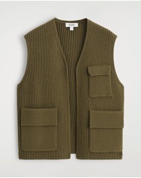 COS - Ribbed Merino Wool Utility Vest