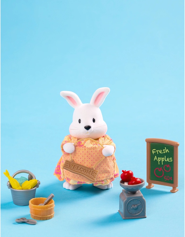 Lil Woodzeez - The Hoppingood Rabbits Miniature Animal Figurine Set