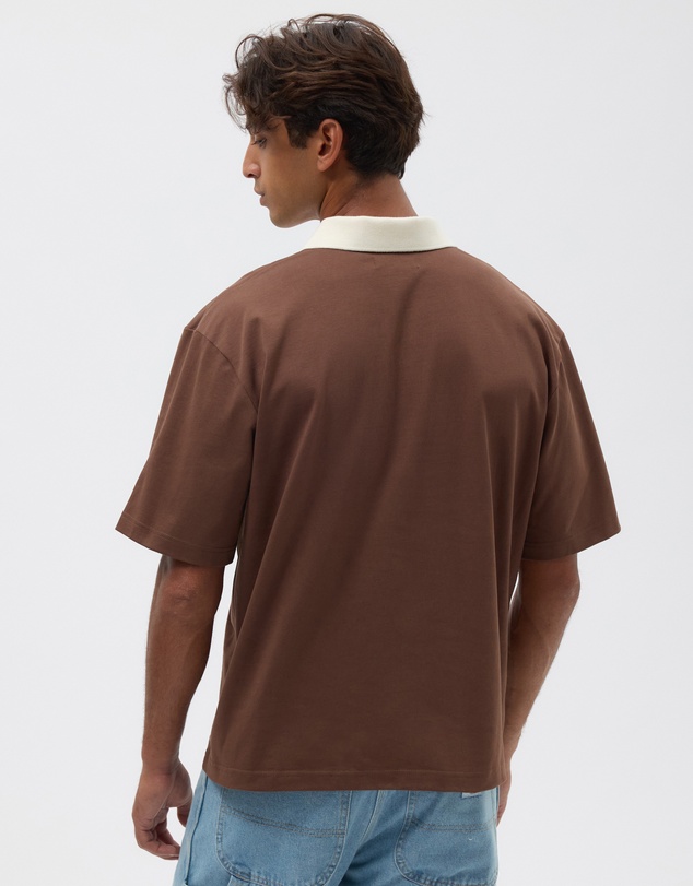 AERE - Organic Cotton SS Rugby Polo