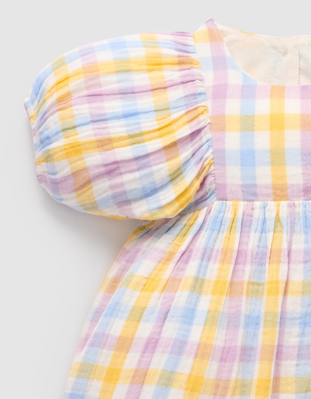 Purebaby - Gathered Dress -Kids-Babies