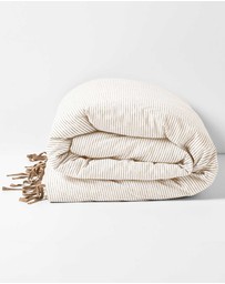 Aura Home - Chambray Mini Stripe Quilt Cover