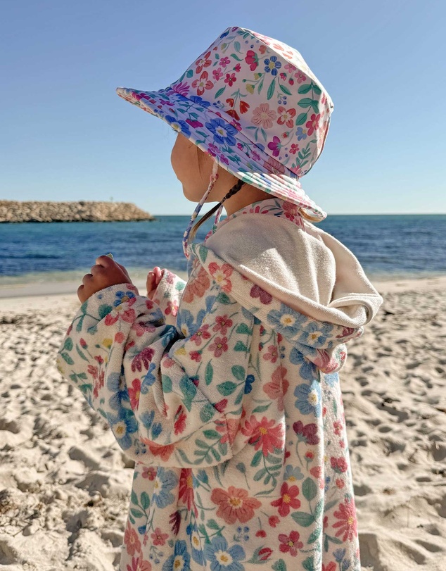 Purebaby - Hooded Towelling Swim Robe - Kids-Babies