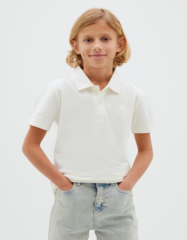Calvin Klein Jeans - Boys Solid Pique Polo Shirt