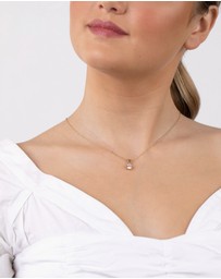Lovisa - Gold Plated Sterling Silver 1 Carat Cubic Zirconia Necklace