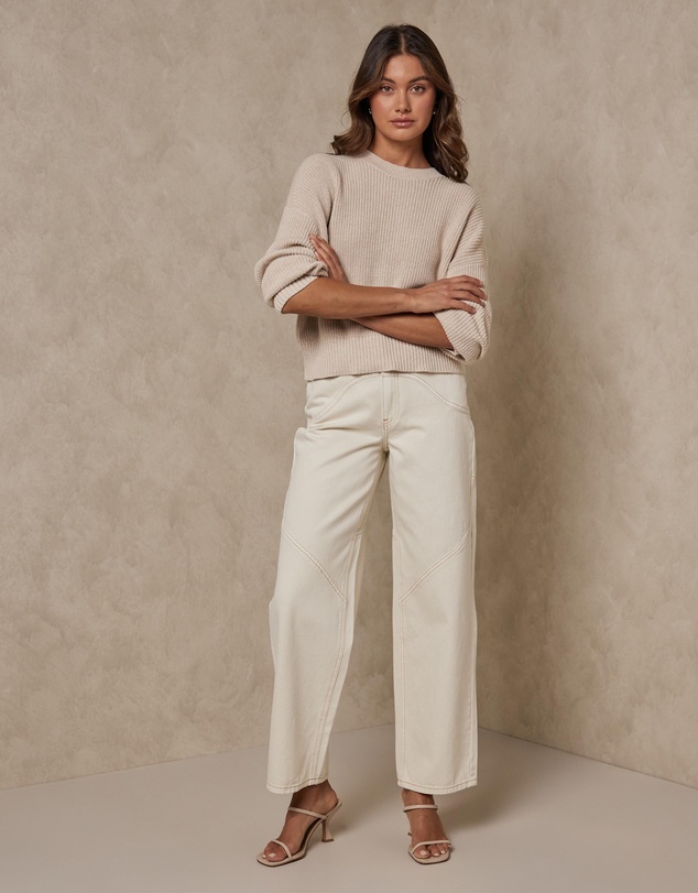 AERE - Cotton Cashmere Blend Relaxed Jumper