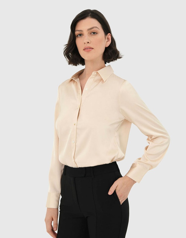 Forcast - Leon Loose Fit Satin Blouse