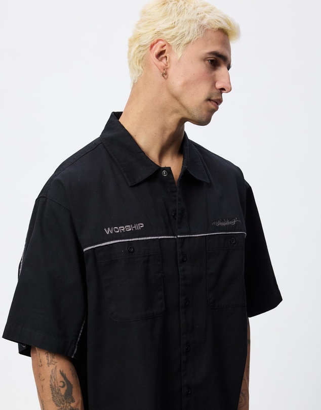 Worship - Toll Free Short Sleeve Work Shirt