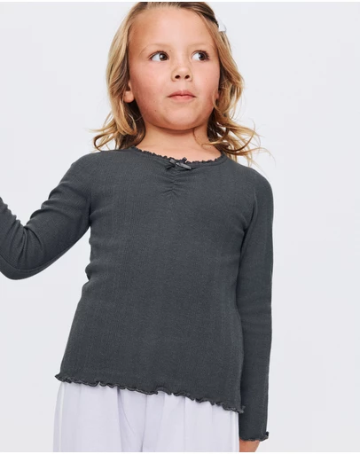 Cotton On Kids - Jade Ruched Long Sleeve Top