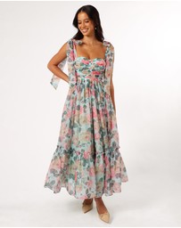 Petal & Pup - Floret Midi Dress - Blue Multi