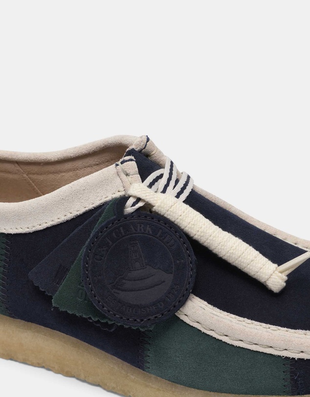 Clarks Originals - Wallabee (M) Blue/Green Stripe