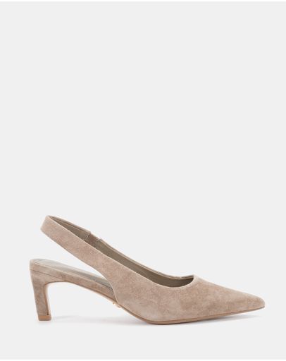 Taupe Leather Suede