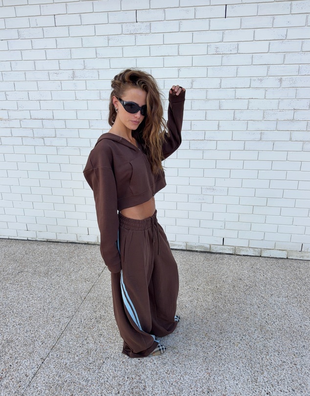 SSAINT - Barrel Trackpant Blue/Brown
