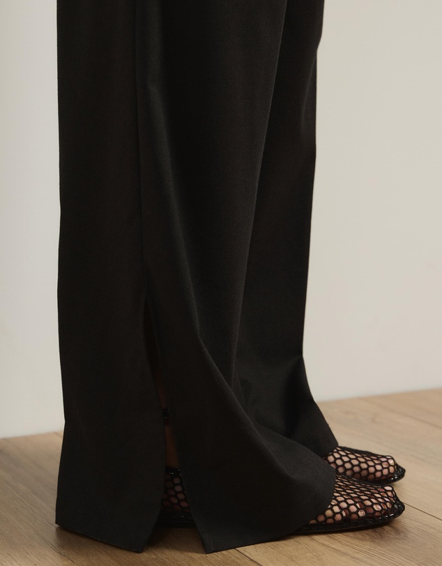 Atmos&Here - Celina Linen Blend Pants with Updated Waistband Detail
